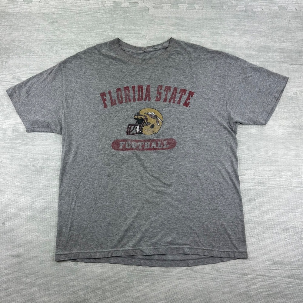 Vintage 90s Florida State Football Shirt‎ Size XL Gray NCAA University